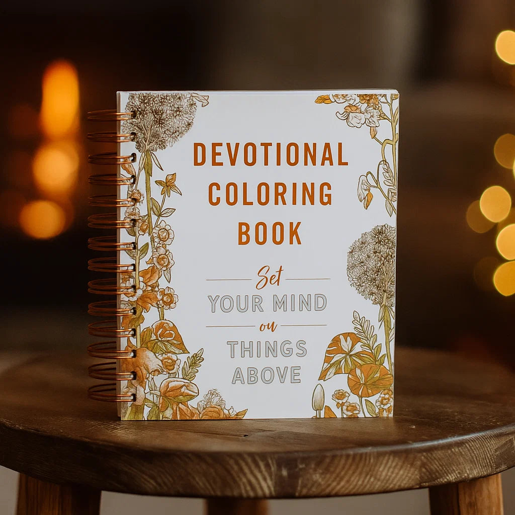 Set Your Mind on Things Above - Devotional Coloring Book (50% OFF)