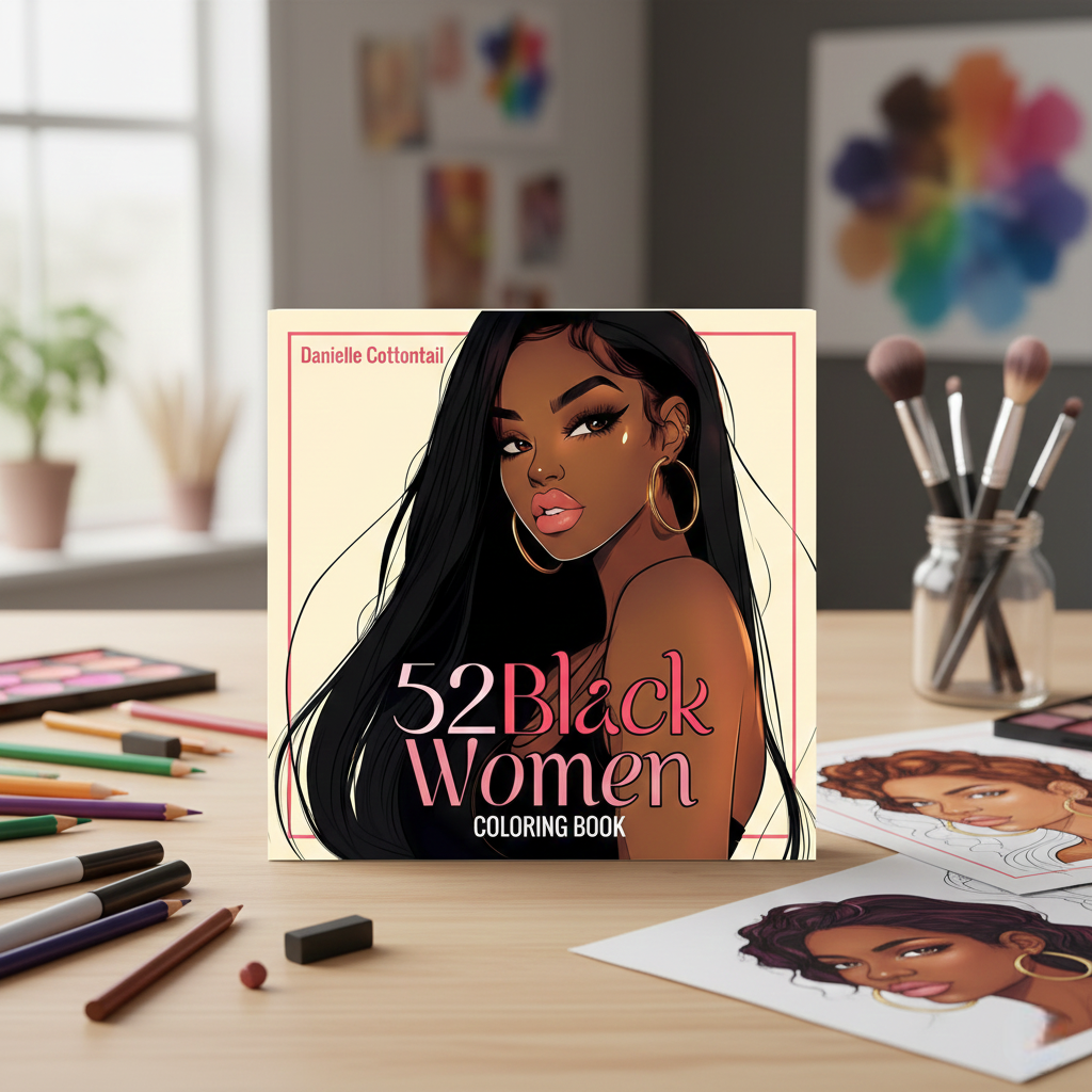 52 Black Women Coloring Book