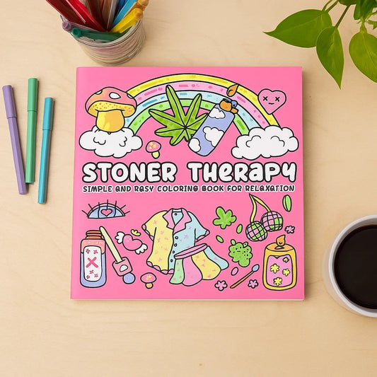 Stoner Therapy - Cute & Simple Coloring Book For Relaxation (50% OFF)