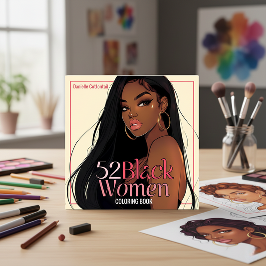 52 Black Women Coloring Book
